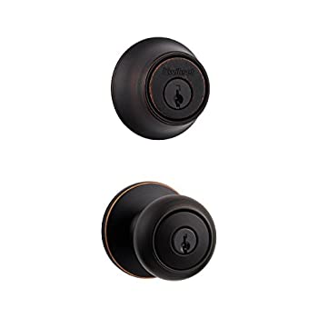 【中古】【輸入品・未使用】Kwikset 690CV 11P CP Cove Entry Knob and Single Cylinder Deadbolt Combo Pack in Venetian Bronze|スカイマーケットプラス