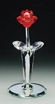 【中古】【輸入品・未使用】CRYSTAL WORLD Red Rose by Crystal World
