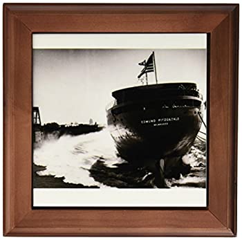 【中古】【輸入品・未使用】Scenes from the Pastアンティークイメージ???Launching EdmundのFitzgerald???フレーム付きタイル 8x8 Framed Tile ft_6817_1