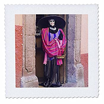 【中古】【輸入品・未使用】3dRose qs_86784_10 メキシコ、San Miguel de Allende%ｶﾝﾏ% Day of The Dead - SA13 RTI0124 - Rob Tilley - キルトスクエア、25 x 25インチ｜スカイマーケットプラス