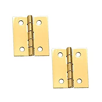 【中古】【輸入品・未使用】Stanley Solid BrassミニチュアBroadヒンジ、長1???1?/ 2?%ダブルクォーテ% x 1???1?/ 4?%ダブルクォーテ% Open (ペア)