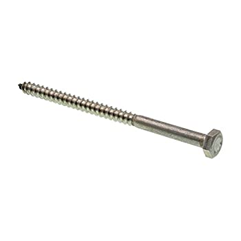 【中古】【輸入品・未使用】Prime-Line 9055268 六角ラグねじ 1/4インチ x 4インチ グレード18-8ステンレススチール 15個パック