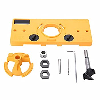 【中古】【インポート品・未当て嵌める】35粍ヒンジドリルジグ+ 35粍 Forstner Bit