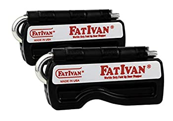 【中古】【インポート品・未当てはめる】The Original Fat Ivan 折りたたみ式ドアストップウェッジ 磁石付き添い人 - 黒いこと(2風呂敷き包み)