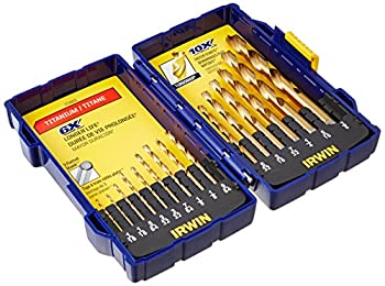 【中古】【輸入品・未使用】Irwin301800915-Piece Titanium Drill Bit Set-15PC TITANIUM BIT SET (並行輸入品)