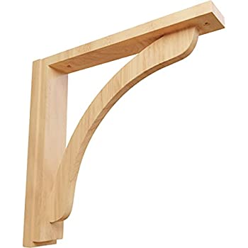 【中古】【輸入品・未使用】Ekena Millwork BKT02X14X14RERO 2 1/2-Inch W by 14 3/4-Inch D by 14 1/4-Inch H Reece Shelf Bracket%ｶﾝﾏ% Red Oak Ekena Millwork [並行輸入