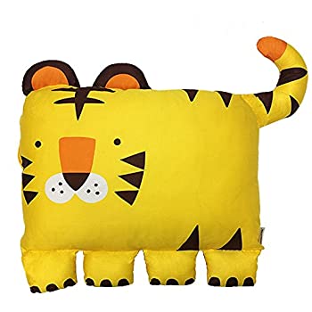【中古】【インポート品・未当て嵌める】Milo\u0026Gabby 毛の荒物枕覆いかぶせる-トム（虎） (MN-009) Animal Pillows Cover