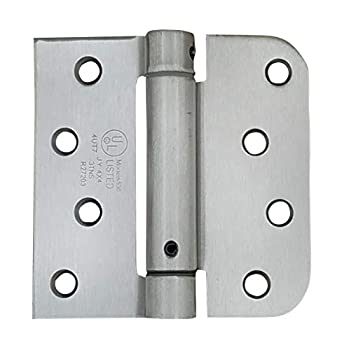 【中古】【輸入品・未使用】ばねself-closingヒンジ、4?%ダブルクォーテ% x 4?%ダブルクォーテ% Square with 5?/ 8?%ダブルクォーテ%サテンニッケル???2パック???調節可能なドアClosing|スカイマーケットプラス