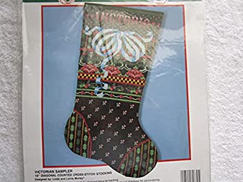 【中古】【輸入品・未使用】BUCILLA クリスマス ビクトリアン サンプル カウント クロスステッチ ストッキングキット 82830｜スカイマーケットプラス
