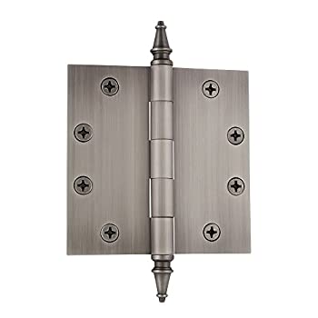 【中古】【輸入品・未使用】Grandeurハードウェア814559?4?%ﾀﾞﾌﾞﾙｸｫｰﾃ% Steeple Tip Heavy Duty Hinge with Squareコーナーでヴィンテージ真鍮 4.5%ﾀﾞﾌﾞﾙｸｫｰﾃ% x 4.5%ﾀﾞﾌﾞﾙｸ