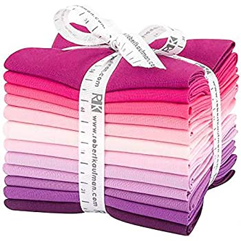 【中古】【輸入品・未使用】Robert Kaufman Kona コットンソリッド ワイルドベリー ファット クオーターバンドル 12 プレカット コットン生地 キルト FQ-1377-12|スカイマーケットプラス