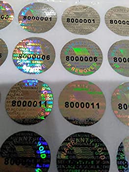 【中古】【輸入品・未使用】円形ペアシリアル14mm 不正開封証明 セキュリティ ボイド ホログラム ラベルシール (1000)|スカイマーケットプラス