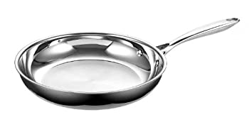 【中古】【輸入品・未使用】料理 標準 マルチ層 クラッド ステンレス製 8 インチ フライ パン