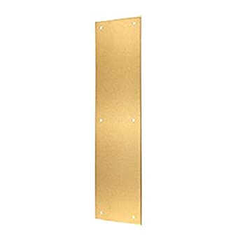 【中古】【輸入品・未使用】(Polished Brass) - Deltana PP3515U3 8.9cm x 38cm Solid Brass Push Plate