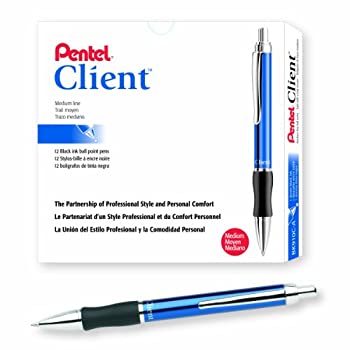 【中古】【輸入品・未使用】Pentel Client格納式ボールペンペン%ｶﾝﾏ% Medium Line %ｶﾝﾏ%ブルーバレル%ｶﾝﾏ%ブラックインク%ｶﾝﾏ% Box of 12?( bk910?C-a )｜スカイマーケットプラス