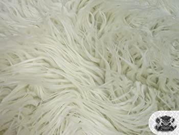 【中古】【輸入品・未使用】Faux / Fake Fur Mongolian IVORY Fabric by the Yard by FABRIC EMPIRE｜スカイマーケットプラス