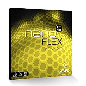 【中古】【インポート品・未当てはめる】Gewo Nanoflex FT 48時刻表庭球天然ゴム、黒いこと、2.1?MM。海綿質厚さ+無料Andro Speedball mi1?(風呂敷き包みof 6?Balls )