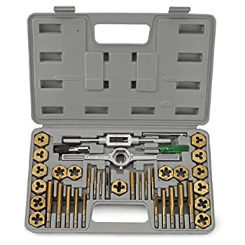 【中古】【輸入品・未使用】J&R Quality Tools 40-Piece Titanium Coated Tap & Hexagon Die Set - SAE 141［並行輸入］｜スカイマーケットプラス