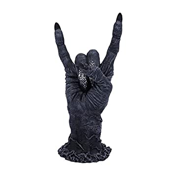 【中古】【輸入品・未使用】ネメシス ナウバフォメットの角 ホラーハンドフィギュア ポリレジン ブラックとシルバー ワンサイズ