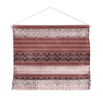 【中古】【輸入品・未使用】Deny Designs 67127-wahals Holli Zollinger Marsala ストライプファイバー壁掛け、小さな風景、ピンク|スカイマーケットプラス