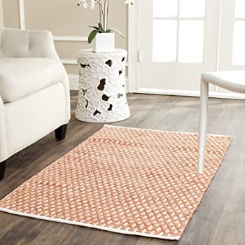 【中古】【輸入品・未使用】Safavieh Boston Collection BOS685C Handmade Orange Cotton Area Rug%ｶﾝﾏ% 2 feet 6 inches by 4 feet (2'6' x 4') [並行輸入品]｜スカイマーケットプラス