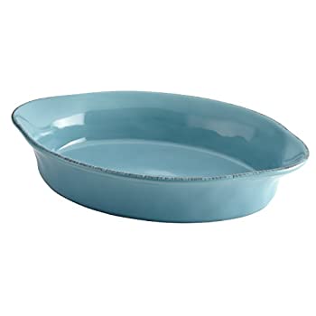 【中古】【輸入品・未使用】レイチェル 線 Cucina 石器 2 クォート 楕円形 の パン屋 、 アガベ 青