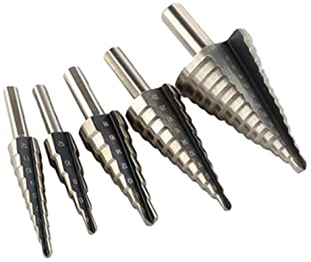 【中古】【インポート品・未当てはめる】ATE Pro. USA 90061 5-piece Step Drill Bit Set with Metal Case%ｶﾝﾏ% MM%ｶﾝﾏ% 6/8/10 粍 Shank%ｶﾝﾏ% 4 to 35 粍 by ATE Pro. USA