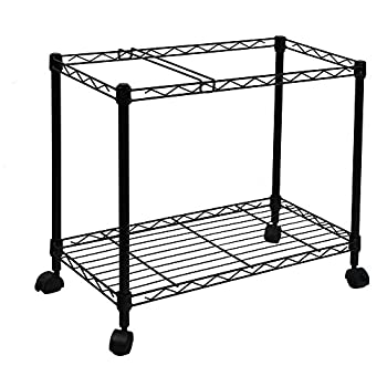 【中古】【輸入品・未使用】Oceanstar Portable 1-Tier Metal Rolling File Cart%ｶﾝﾏ% Black