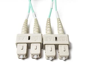 【中古】【輸入品・未使用】FiberCablesDirect - 12M OM3 SC SC ファイバーパッチケーブル | プレナム 10G デュプレックス 50/125 SC から SC マルチモードジャンパー 12メ