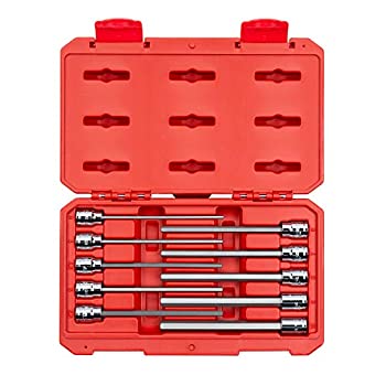 【中古】【輸入品・未使用】TEKTON 3/8 Inch Drive Long Hex Bit Socket Set%ｶﾝﾏ% 10-Piece (3-10 mm) | SHB91302