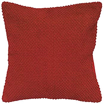 【中古】【輸入品・未使用】Rizzyホームt05285?Handloom織りのドットの装飾枕、20?by 20インチ、レッド