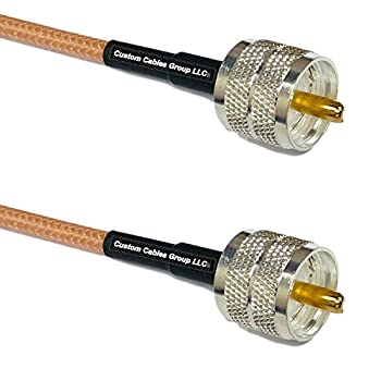 【中古】【インポート品・未当て嵌める】1フートから50フート RG400 しろがね色メッキ PL259 UHF 牡からPL259 UHF 牡 RF 同軸有線テレビ 10 feet