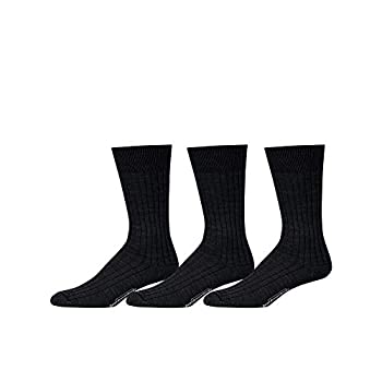 【中古】【インポート品・未当てはめる】Boardroom Socks メンズ ミッドカーフ メリノウール 御召しもの靴下 肋材編み US 大いさ: 8-12 色合い: 黒いこと