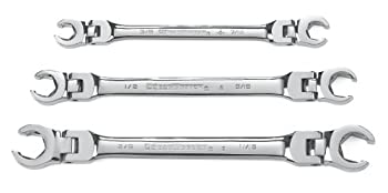 【中古】【輸入品・未使用】GearWrench 81914 3 Piece Flex Flare Nut Wrench Set SAE