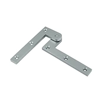 【中古】【輸入品・未使用】1?" H x 4.2?" Wソリッド真鍮ピボットドアヒンジ仕上げ: Brushedクローム