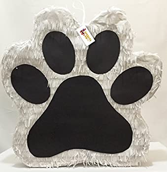 【中古】【輸入品・未使用】Largeホワイト&ブラックPawテーマPinata 19?%ﾀﾞﾌﾞﾙｸｫｰﾃ% Tall