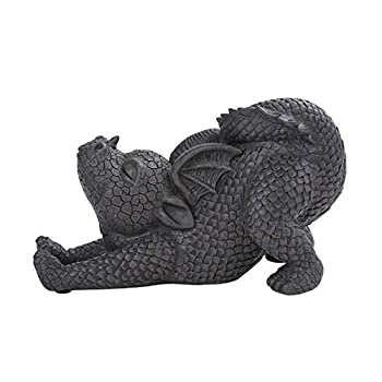 【中古】【輸入品・未使用】Pacific Giftware PT ガーデンドラゴン ストレッチアウト ドラゴンガーデンディスプレイ 装飾アクセント 彫刻ストーン仕上げ 高さ10インチ|スカイマーケットプラス