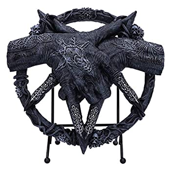 【中古】【輸入品・未使用】Nemesis Now ブラック バフォメットのホールド ハンズフリー スタンディング 飾り板 24.5cm