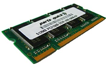 【中古】【輸入品・未使用】parts-quick Compaq Presarioノートブック920usメモリは512メガバイトPC2100 DDR非ECCSODIMMラムをアップグレード（部品-迅速ブランド）