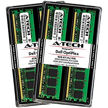 【中古】【輸入品・未使用】4?GBキット(4?x 1?GB) for Dell Optiplexシリーズ755?760?960?gx280?gx620?gx960。ECC DIMM ddr2?800?MHz RAMメモリ|スカイマーケットプラス