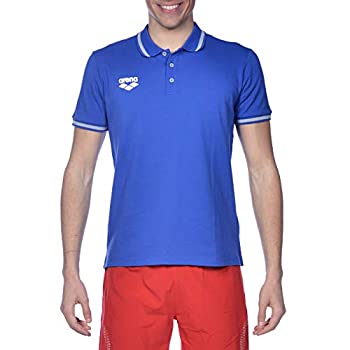 【中古】【インポート品・未当て嵌める】Arena 1D345 Men\u0027s Team Line Short Sleeve Polo, Royal - L