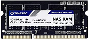【中古】【輸入品・未使用】Timetec DDR3-1866L 4GB 交換用 Synology D3NS1866L-4G Non-ECC Unbuffered SODIMM DDR3L 1866Mhz PC3L-14900 1.35V メモリー RAM (DS620slim、D