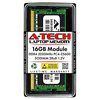 【中古】【輸入品・未使用】A-Tech 16GB RAM 交換用 Samsung M471A2K43DB1-CWE | DDR4 3200MHz PC4-25600 2Rx8 1.2V SODIMM 260ピン メモリモジュール