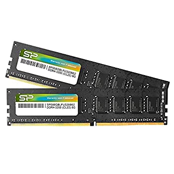 【中古】【輸入品・未使用】シリコンパワー シリコンパワー DDR4 16GB キット (8GBx2) 3200MHz (PC4-25600) CL22 UDIMM 288ピン デスクトップコンピュータ用メモリ SP016GBL|スカイマーケットプラス