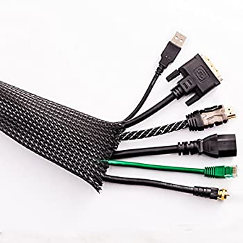 【中古】【輸入品・未使用】InstallerParts ケーブル管理とオーガナイザーカバー - 拡張可能な編組コードスリーブ 2インチ (50.8mm) x 50フィート (15.24m)｜スカイマーケットプラス