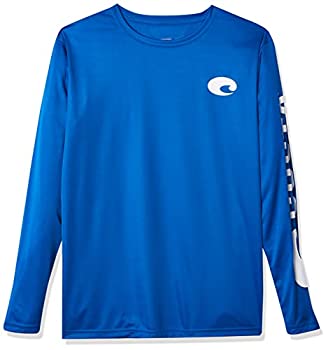 【中古】【輸入品・未使用】Costa Del Mar メンズ Tech Crew Performance 長袖シャツ、ロイヤルブルー、S