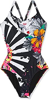 【中古】【輸入品・未使用】Arena One Akina Swim Pro Back MaxLife One Piece Swimsuit, Multicolor-Black, 26