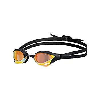 【中古】【輸入品・未使用】Arena コブラコア 水泳ゴーグル 男女兼用 イエローコッパー ブラック スワイプアンチフォグミラーレンズ｜スカイマーケットプラス