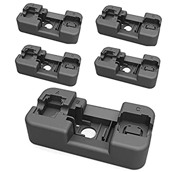 【中古】【輸入品・未使用】InstallerParts キーストーン ジャック パンチダウンスタンド (5個パック ブラック)