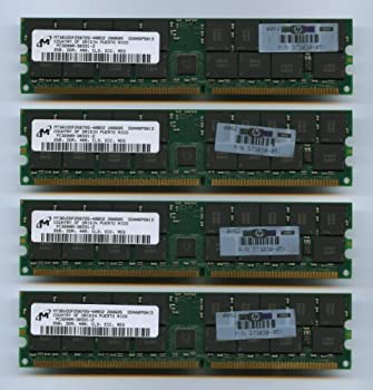 【中古】【インポート品・未当て嵌める】4 x Micron mt36vddf25672g-40bd2 ddr-400 pc-3200 2 GB ECC REG cl3 (サーヴァーのみ)